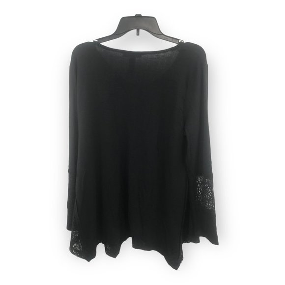 ^ Style & Co. Women's Large Side Lace Crochet- Panel Bridge-Hem Deep Black… - Picture 2 of 4